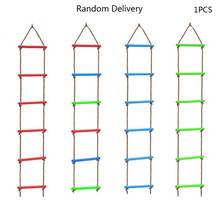 1 шт. деревянные лески PE веревка лестница детская альпинистская игрушка детская спортивная веревка Качели Крытый Открытый сад безопасное оборудование для фитнеса 2024 - купить недорого