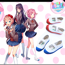 Doki Doki Literature Club Cosplay Shoes Japanese Anime School Shoes Girl Sport Shoes Yashiro Nene Yuri Natsuki Cosplay shoes 2024 - buy cheap