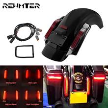 Motorcycle LED Rear Fender System w/License Plate Red Brake Turn Signal Running Tail Light For Harley Touring Road Glide 2014-20 2024 - buy cheap