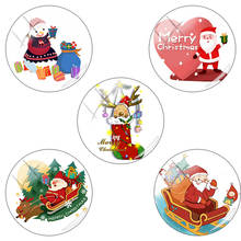 TAFREE-cabujones de cristal de Papá Noel para hacer joyas, cabujones de cristal de 12/15/16/18/20/25mm, cúpula con parte trasera plana, DIY, accesorios de joyería, CM769 2024 - compra barato