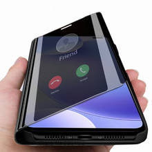 Para xiaomi redmi k30 caso redmi k30 espelho inteligente flip caso de telefone em xiomi xaomi redmi k 30 30k 5g capa de suporte coque etui 6.67' 2024 - compre barato