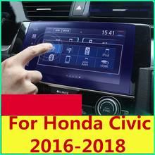 Стайлинг автомобиля, закаленное стекло для навигации, защита экрана, стальная защита для Honda Civic 2016-2018, седана 10-го поколения 2024 - купить недорого