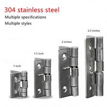 1PCS 304 stainless steel spring hinge automatic cabinet door wardrobe hardware accessories mini miniature 2024 - buy cheap
