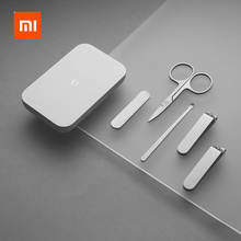 XIAOMI Mijia 5 шт. портативный маникюрный и педикюрный набор для ногтей из нержавеющей стали 2024 - купить недорого