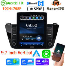 Head Unit 9.7" Vertical Style Car Media GPS CarPlay Android 10.0 360 Camera Radio For Volkswagen VW Tiguan L 2017-2020 PX6 4+64G 2024 - buy cheap