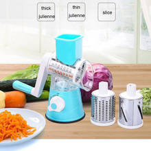 3 In 1 Multi-function Vegetable Cutter Graters Slicer Manual Cutting Speedy Safe Vegetables Chopper Cutter with 3 Blades Newest 2024 - buy cheap