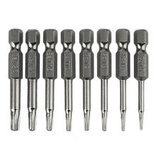 Conjunto de brocas torx magnéticas, 8 peças, profissional e prático, chave de fenda elétrica 50mm de comprimento, melhor ferramenta 2024 - compre barato