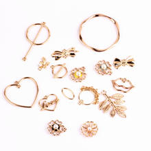 10pcs Fashion Women Girl Hollow Simple Earrings Vintage Flower pearl Heart-shaped Earrings Bracelet pendant Diy Accessories 2024 - buy cheap