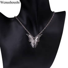 3.5cm stainless steel chain copper butterfly necklace fashion new insect necklaces for women jewelry gifts collier femme 2024 - buy cheap