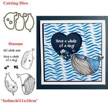 Cute Whale of a Time-sellos transparentes para manualidades, troqueles y tarjetas de papel para álbum de recortes, suministros para manualidades, 2021 2024 - compra barato