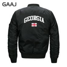 GAAJ Georgia Flag Jackets Men Streetwear Bomber Jacket O Neck Army Windbreaker Brand Clothing Fashion Militar Plus Size  #E205N 2024 - buy cheap