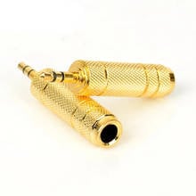 Advanced Gold-Plated Dual Channel 3.5mm To 6.5mm Conversion Plug 3.5 Male to 6.5 Female Audio Stereo Jack New Microphone Adapter 2024 - buy cheap