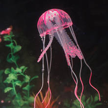 New Glowing Effect Artificial Silicone Vivid Jellyfish Fish Tank Aquarium Decoration Mini Submarine Underwater Ornaments 2024 - buy cheap