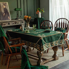 FSISLOVER-mantel decorativo impermeable de chenilla, cubierta Vintage para mesa de comedor, ebrus Tafelkleed, 2021 2024 - compra barato