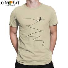 Camisetas de ciclismo de montaña para hombre, ropa Hipster de algodón puro, cuello redondo, manga corta, Original 2024 - compra barato