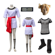 Disfraz de Anime Temari para Halloween, lencería de hombro, falda morada, cosplay de cómic 2024 - compra barato
