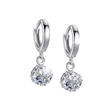 New Crystal From Swarovskis Earrings For women  Jewelry fashion korean style Cube dangle Ear Hook Brincos Boucle 2024 - buy cheap