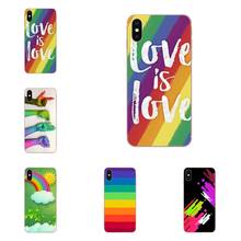 Горячие Lgbt те же любовь Радуга для Apple iPhone 4 4S 5 5C 5S SE SE2 6S 7 8 11 Plus Pro X XS Max XR мягкая новая мода 2024 - купить недорого