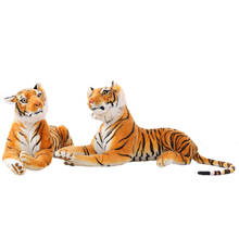 Peluche de tigre de bosque de simulación para niños, almohada de tigre suave de 30-75cm 2024 - compra barato