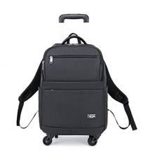 Men travel Trolley backpack bag  Men carry on luggage bags wheels wheeled backpack Oxford Rolling Baggage Man Backpack bags 2024 - buy cheap