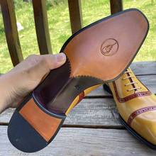 Sipriks sapatos masculinos de couro, estilo oxford, artesanal, italiano, retrô, amarelo, calçados para casamento, baixo, luxo 2024 - compre barato