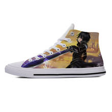 2019 Hot Cool Fashion Cartoon Sneakers Handiness Casual Shoes For Men Women 3D Printed Anime SWORD ART ONLINE Yuki Asuna SAO 2024 - buy cheap