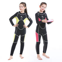 ZCCO 3MM neoprene Wetsuit kids Scuba diving suit Sun-proof Surfing snorkeling Boys & girls winter Long sleeve thermal Swimsuit 2024 - buy cheap