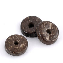 200PCs Doreen Box Coconut Shell Spacer Beads Flat Round Coffee 12mm Dia. For DIY Jewelry Making Accessories Wholesale,Hole:2.7mm 2024 - buy cheap