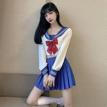 Roupa de dormir feminina pijamas sexy japonês coreano jk terno uniforme escolar marinheiro marinha trajes cosplay estudante meninas vestir 2024 - compre barato