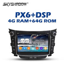 PX6 DSP  IPS Android 11.0 4GB + 64GB Car DVD Player GPS Map RDS Radio Wifi Bluetooth 5.0 For Hyundai I30 2011 2012 2013 2014 2024 - buy cheap