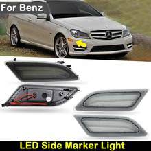 For Benz C-Class W204 C250 C300 C350 C63 AMG Car Front Amber LED Side Marker Lamp Turn Signal Light 2024 - buy cheap