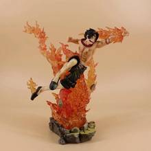 Figura de acción de One piece Ace fighting, modelo coleccionable de PVC de 25cm, juguetes para regalo de Navidad 2024 - compra barato