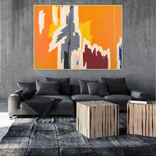 Armário de pintura à óleo para parede, arte de pintura abstrata de tela de parede para decoração de casa e sala de estar 2024 - compre barato