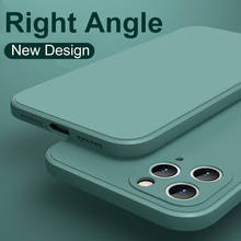 Новый роскошный оригинальный квадратный Мягкий силиконовый чехол для iPhone 11 Pro X XR XS Max 7 8 6 6s Plus SE 2 2020 12 противоударные чехлы 2024 - купить недорого