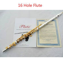Flauta de 271S para estudiantes, coderas pequeños, orificios de 16 teclas, cuerpo plateado, instrumento de llaves doradas, envío gratis 2024 - compra barato