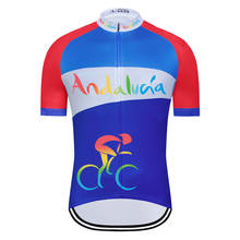 2020 Andalucia Men Cycling Jerseys Short Sleeve Bike Shirts Bicycle Jeresy Cycling Clothing Wear Ropa Maillot Ciclismo 2024 - buy cheap