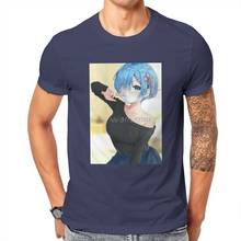 Rem lovely classic re: zero começando a vida em outro mundo t camisa vintage oversized o-neck tshirt grande venda streetwear masculino 2024 - compre barato