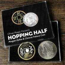 Hopping-trucos de magia de cerca, monedas, accesorios de magia, mago, truco divertido 2024 - compra barato