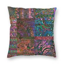 Bohemian Wonderland Pillow Case Decoration Hippie Boho Cushion Cover Throw Pillow for Car Polyester Double-sided Printing 2024 - buy cheap