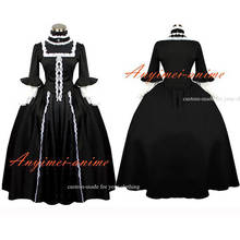 fondcosplay Victorian Rococo Medieval Gown Ball Outfit Gothic Punk black Cotton Dress Cosplay Costume Tailor-made[G485] 2024 - buy cheap