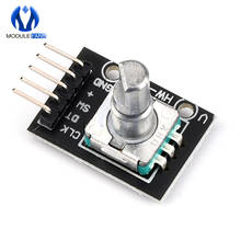 Placa de módulo Codificador rotativo para Arduino, 5 uds., 5 P, KY-040, 360 grados, Compatible con ladrillo, interruptor de módulo, desarrollo de Sensor, 5 pines 2024 - compra barato