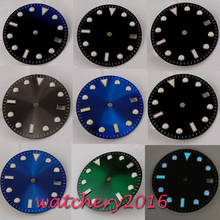 28.5mm Watch Dial Date Window Luminous fit NH35 NH35A movement 2024 - buy cheap