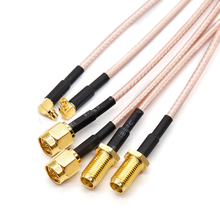 Cable adaptador MMCX a SMA, conector macho MMCX a RP-SMA-K pigtail de 15cm de longitud, RG316, cable SMA a MMCX 2024 - compra barato