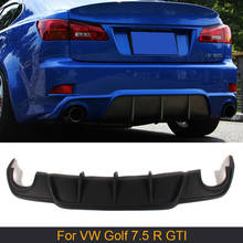 PU Black Auto Car Rear Bumper Diffuser Lip For Lexus IS250 IS350 2006 - 2011 Car Rear Bumper Diffuser Lip Spoiler 2024 - buy cheap