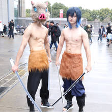 Anime Demon Slayer: Kimetsu no Yaiba Inosuke Hashibira Cosplay Costume Hashibira Inosuke Apron Pants Outfit Cosplay Costumes 2024 - buy cheap
