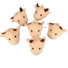 50PCS/LOT 6CM Approx. Plush Cow Toy , Cotton Stuffed Doll , Kid's Accessories Gift 2024 - buy cheap