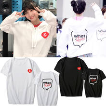 Camiseta estampa kpop two álbum, camiseta de algodão gola redonda do momo mina sana tzuyu, manga curta 2024 - compre barato