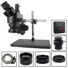 3.5X-90X Simul-Foca Trinocular Stereo Microscope 38MP HDMI Digital USB Video Camera Industry Microscopio For PCB Board Soldering 2024 - buy cheap
