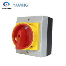 Yaming Isolator Switch Locking Fixed Padlock Rotary With Waterproof Enclosure 32A 690V 3Phases 2 Positions On-off YMD11-32D 3P 2024 - buy cheap