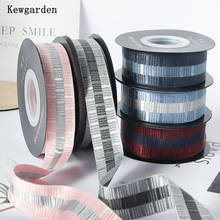 Kewgarden-Cinta a cuadros de rayas brillantes, accesorios de lazo para el pelo, cinta hecha a mano, 10 yardas, 1 ", 25mm 2024 - compra barato